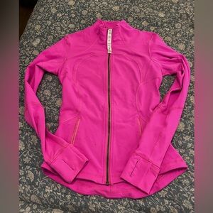 Lululemon Zip Up Jacket. Bright pink